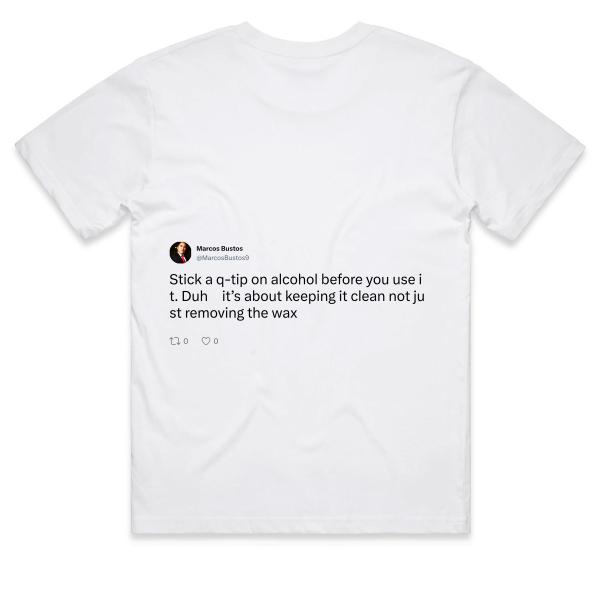 Post: Stick a q-tip on alcohol before you use it. Duh 🙄 it’s about keeping it clean not just removing the wax