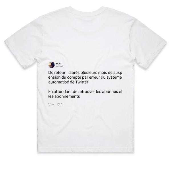 Post: De retour 🕊️ après plusieurs mois de suspension du compte par erreur du système automatisé de Twitter  En attendant de retrouver les abonnés et les abonnements 🙏