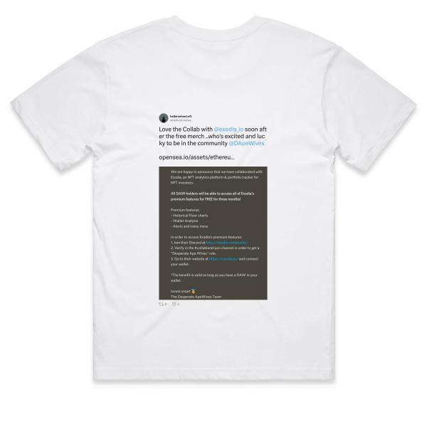 Post: Love the Collab with @exodia_io soon after the free merch ..who's excited and lucky to be in the community @DApeWives opensea.io/assets/ethereu…