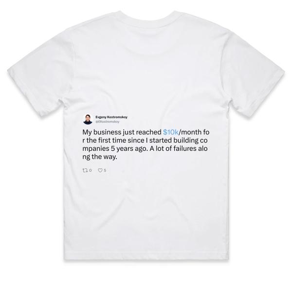 Post: My business just reached $10k/month for the first time since I started building companies 5 years ago. A lot of failures along the way.