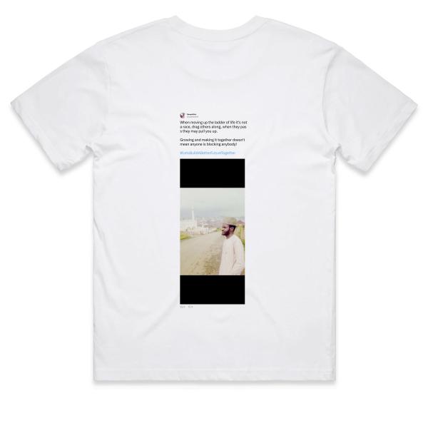 Post: When moving up the ladder of life it's not a race, drag others along, when they pass they may pull you up. Growing and making it together doesn't mean anyone is blocking anybody! #LetsBuildABetterFutureTogether