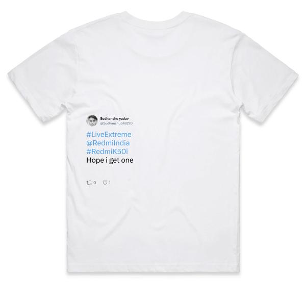 Post: #LiveExtreme @RedmiIndia #RedmiK50i Hope i get one 🙂🙂