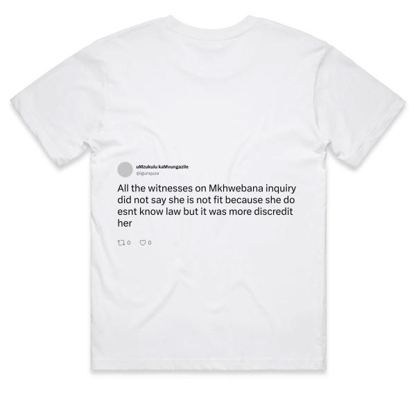 Post: All the witnesses on Mkhwebana inquiry did not say she is not fit because she doesnt know law but it was more discredit her