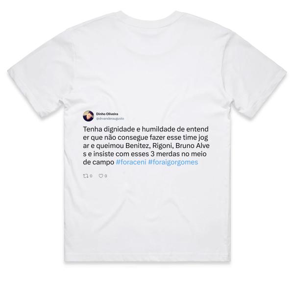Post: Tenha dignidade e humildade de entender que não consegue fazer esse time jogar e queimou Benitez, Rigoni, Bruno Alves e insiste com esses 3 merdas no meio de campo #foraceni #foraigorgomes