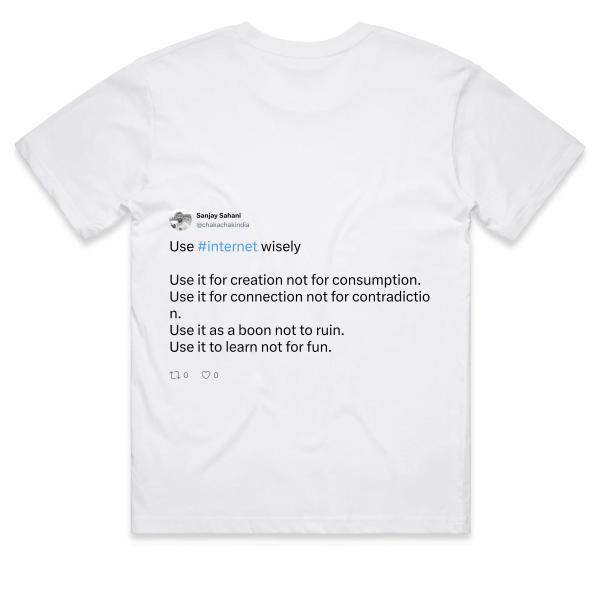 Post: Use #internet wisely Use it for creation not for consumption. Use it for connection not for contradiction. Use it as a boon not to ruin. Use it to learn not for fun.