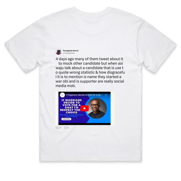 Post: 4 days ago many of them tweet about it 👇 to mock other candidate but when asiwaju talk about a candidate that is use to quote wrong statistic & how disgraceful it is to mention is name they started a war obi and is supporter are really social media mob.