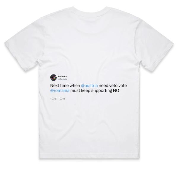 Post: Next time when @austria need veto vote @romania must keep supporting NO