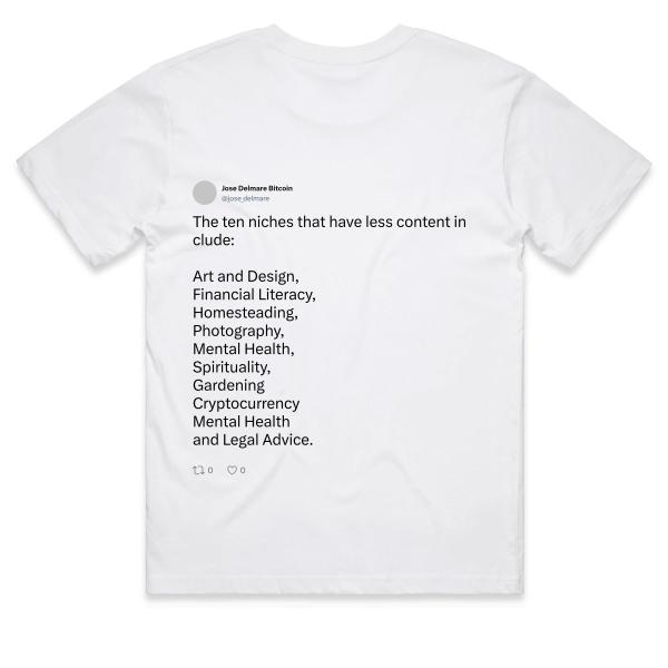 Post: The ten niches that have less content include:   Art and Design,  Financial Literacy, Homesteading, Photography, Mental Health, Spirituality, Gardening Cryptocurrency Mental Health and Legal Advice.