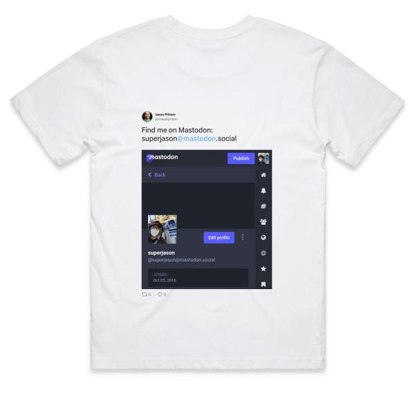 Post: Find me on Mastodon: superjason@mastodon.social