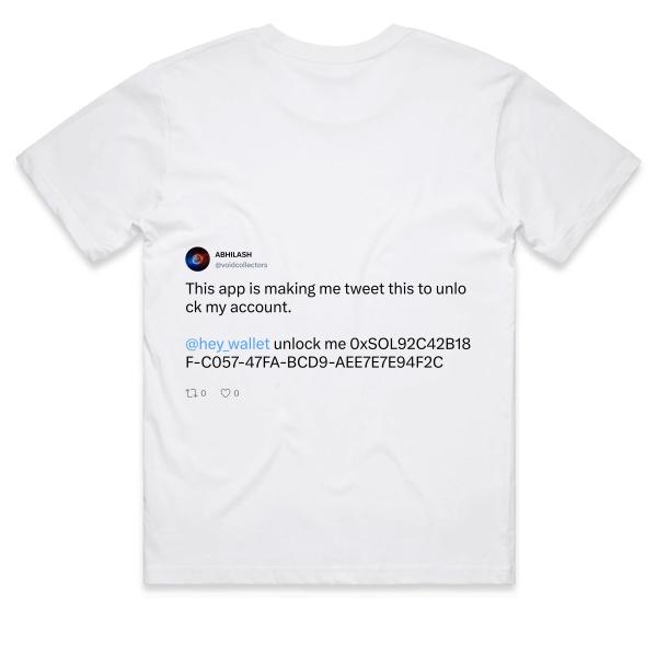 Post: This app is making me tweet this to unlock my account.  @hey_wallet unlock me 0xSOL92C42B18F-C057-47FA-BCD9-AEE7E7E94F2C