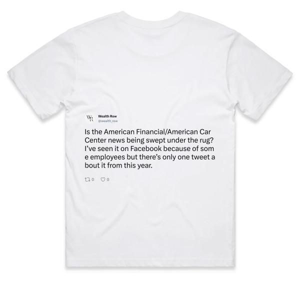 Post: Is the American Financial/American Car Center news being swept under the rug? I’ve seen it on Facebook because of some employees but there’s only one tweet about it from this year.