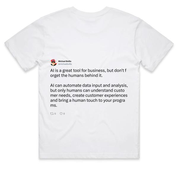 Post: AI is a great tool for business, but don't forget the humans behind it. AI can automate data input and analysis, but only humans can understand customer needs, create customer experiences and bring a human touch to your programs.