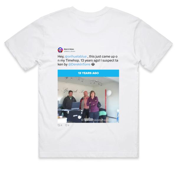 Post: Hey, @orihuelablue , this just came up on my Timehop. 13 years ago! I suspect taken by @DerekInTorre 😂