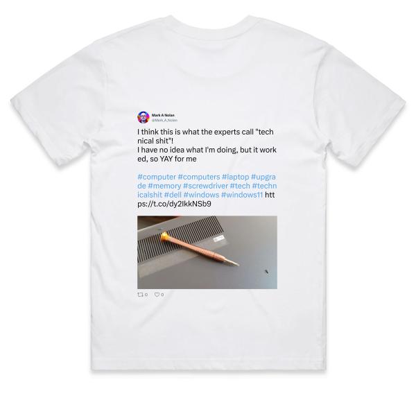 Post: I think this is what the experts call "technical shit"! I have no idea what I'm doing, but it worked, so YAY for me 🫣   #computer #computers #laptop #upgrade #memory #screwdriver #tech #technicalshit #dell #windows #windows11 https://t.co/dy2IkkNSb9