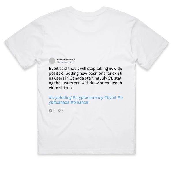 Post: Bybit said that it will stop taking new deposits or adding new positions for existing users in Canada starting July 31, stating that users can withdraw or reduce their positions.  #cryptoding #cryptocurrency #bybit #bybitcanada #binance