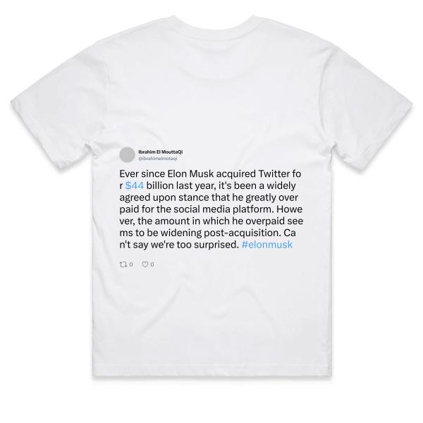 Post: Ever since Elon Musk acquired Twitter for $44 billion last year, it's been a widely agreed upon stance that he greatly overpaid for the social media platform. However, the amount in which he overpaid seems to be widening post-acquisition. Can't say we're too surprised. #elonmusk