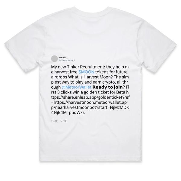 Post: My new Tinker Recruitment: they help me harvest free $MOON tokens for future airdrops What is Harvest Moon? The simplest way to play and earn crypto, all through @MeteorWallet ๐ฅ๐ฒ๐ฎ๐ฑ๐ ๐๐ผ ๐ท๐ผ๐ถ๐ป? First 3 clicks win a golden ticket for Beta https://share.enleap.app/goldenticket?ref=https://harvestmoon.meteorwallet.app/nearharvestmoonbot?start=NjMzMDk4NjE4MTpudWxs