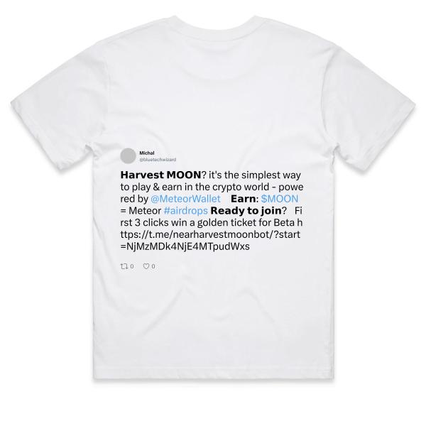 Post: ๐๐ฎ๐ฟ๐๐ฒ๐๐ ๐ ๐ข๐ข๐ก? it's the simplest way to play & earn in the crypto world - powered by @MeteorWallet ๐ ๐๐ฎ๐ฟ๐ป: $MOON = Meteor #airdrops ๐ฅ๐ฒ๐ฎ๐ฑ๐ ๐๐ผ ๐ท๐ผ๐ถ๐ป? ๐First 3 clicks win a golden ticket for Beta https://t.me/nearharvestmoonbot/?start=NjMzMDk4NjE4MTpudWxs