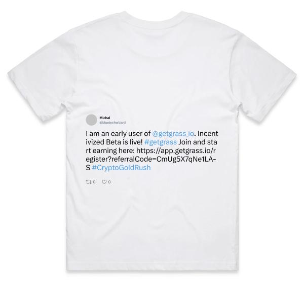 Post: I am an early user of @getgrass_io. Incentivized Beta is live! #getgrass Join and start earning here: https://app.getgrass.io/register?referralCode=CmUg5X7qNe1LA-S #CryptoGoldRush