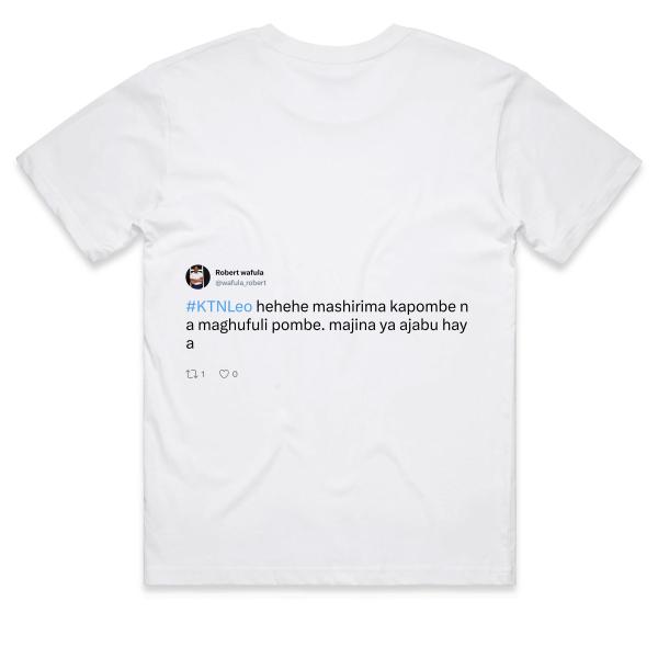 Post: #KTNLeo hehehe mashirima kapombe na maghufuli pombe. majina ya ajabu haya