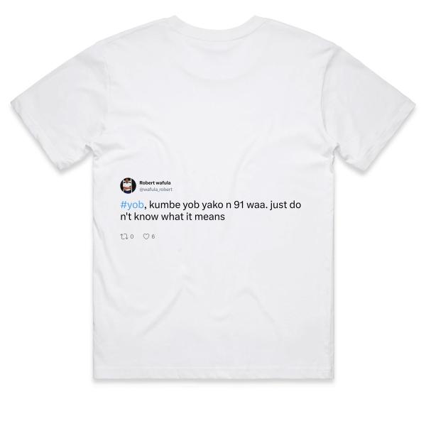 Post: #yob, kumbe yob yako n 91 waa. just don't know what it means